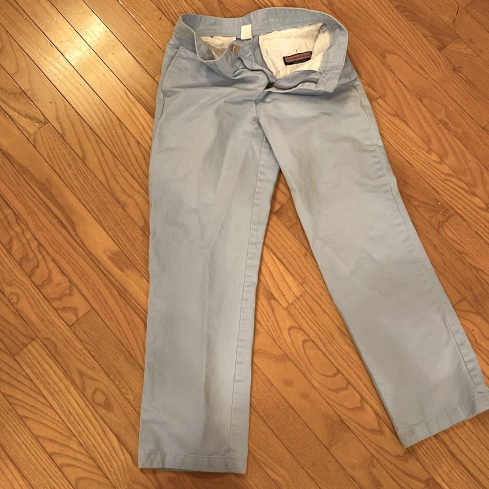 Boys size 18 light blue vineyard vines pants